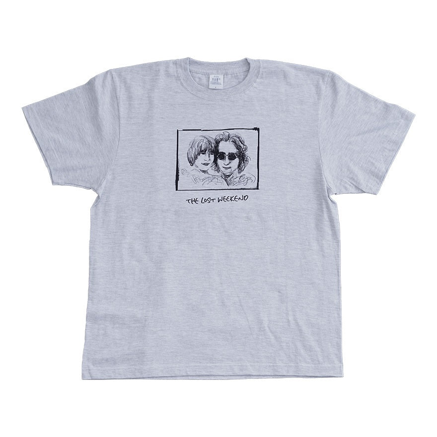 【映画時間を彩るアイテム】ジョン・レノン 失われた週末 WOWOWオリジナルTシャツ[Julian]グレー