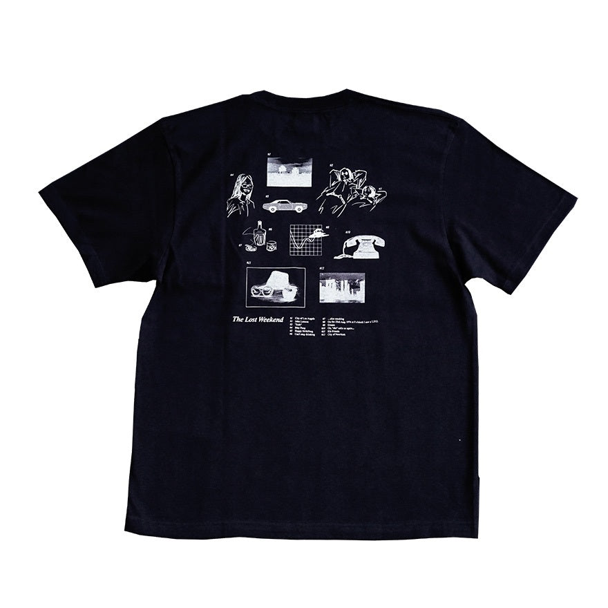 【映画時間を彩るアイテム】ジョン・レノン 失われた週末 WOWOWオリジナルTシャツ[motifs]ブラック