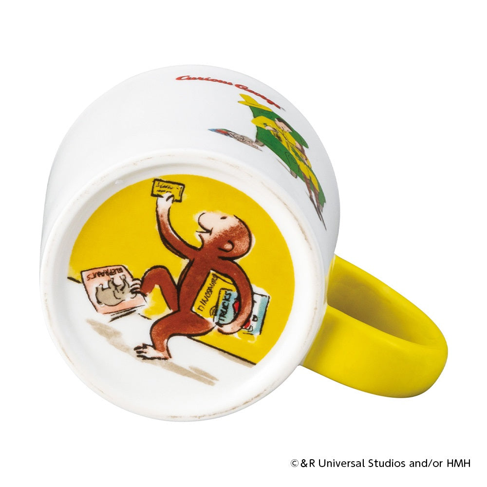 【キャラクターグッズ】おさるのジョージ｜フタ付きマグ（クラシック）