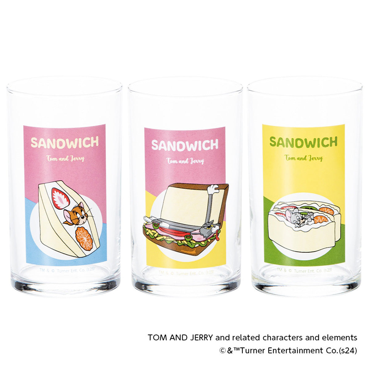 【キャラクターグッズ】トムとジェリー　グラス（サンドウィッチ）