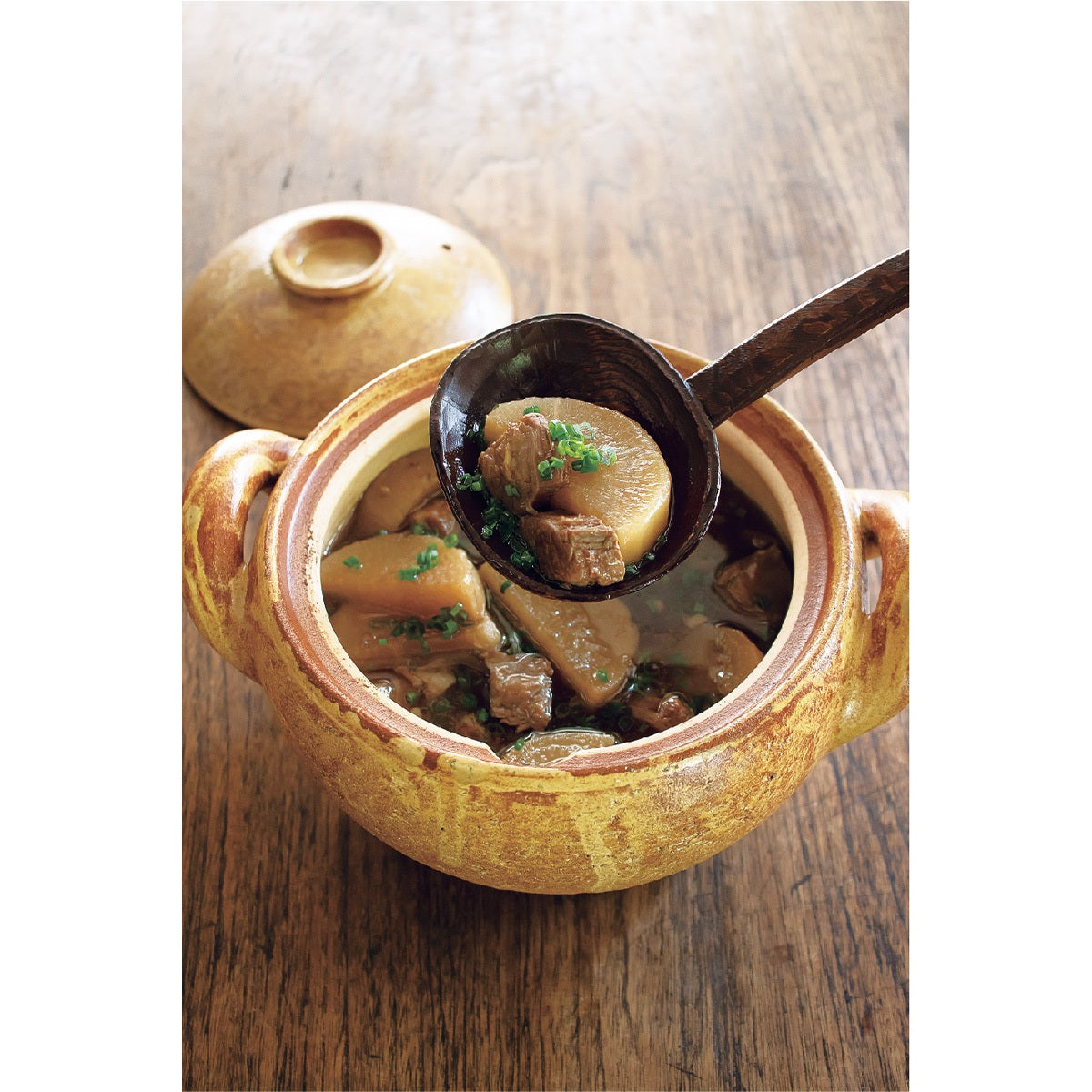 長谷園　みそ汁鍋　土鍋　レシピ帳付き 暮らしをたのしむ、料理道具】<長谷園>土鍋 みそ汁鍋（大）