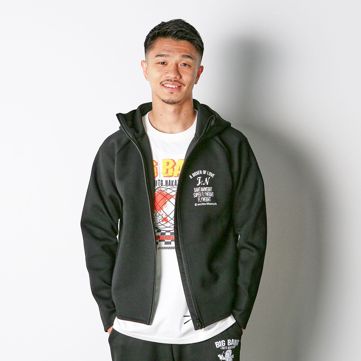 【中谷潤人×ExciteMatch】BIG BANG JUNTO NAKATANI スポーツタイプ ZipUpパーカー