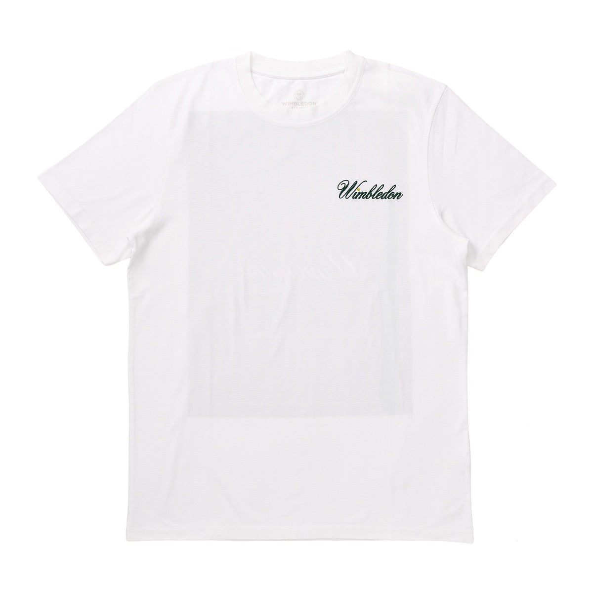 【ウィンブルドン2025】コットン　テニスコート　プリントTシャツ（ホワイト）