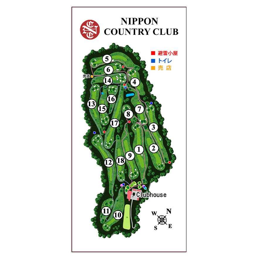 【ゴルフ】ゴルフメモ [埼玉県入間郡] 日本カントリークラブ　A green*