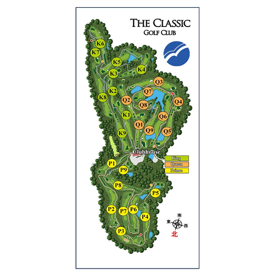 【ゴルフ】ゴルフメモ [福岡県宮若市] ザ・クラシックゴルフ倶楽部　King-Queen　18Holes*