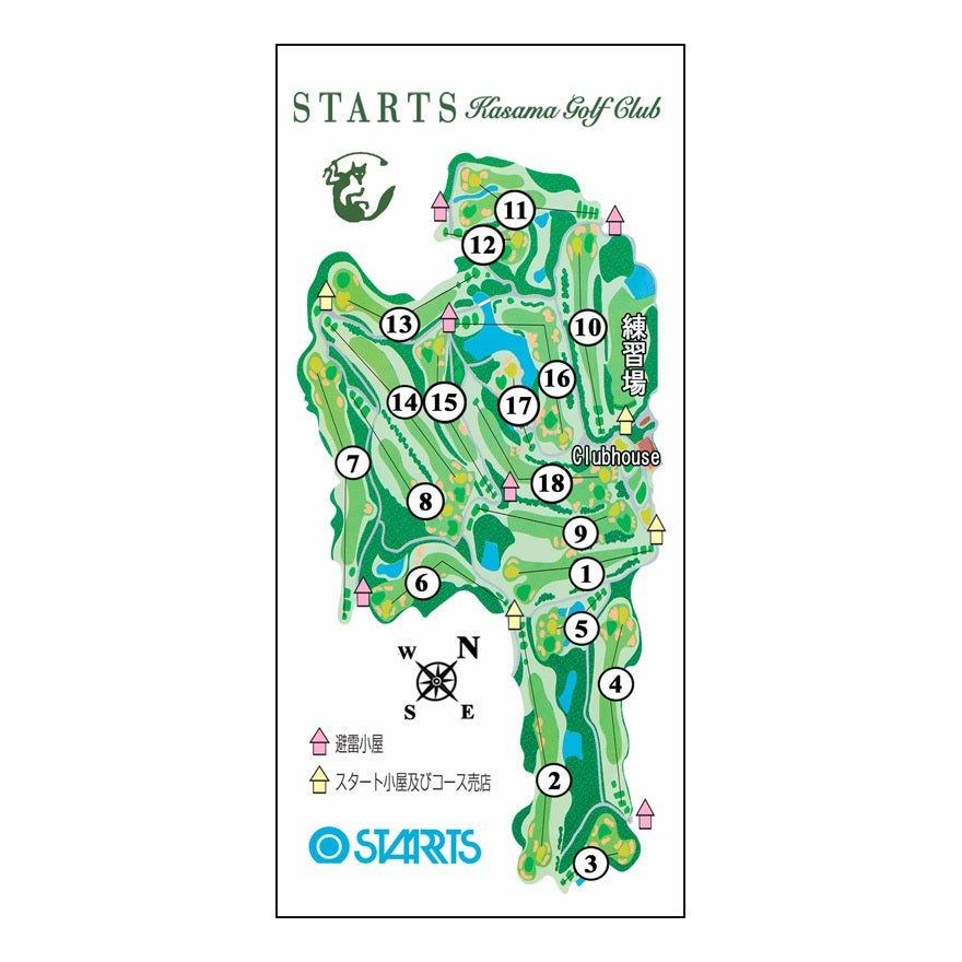 【ゴルフ】ゴルフメモ [茨城県笠間市] スターツ笠間ゴルフ倶楽部（Bグリーン）*