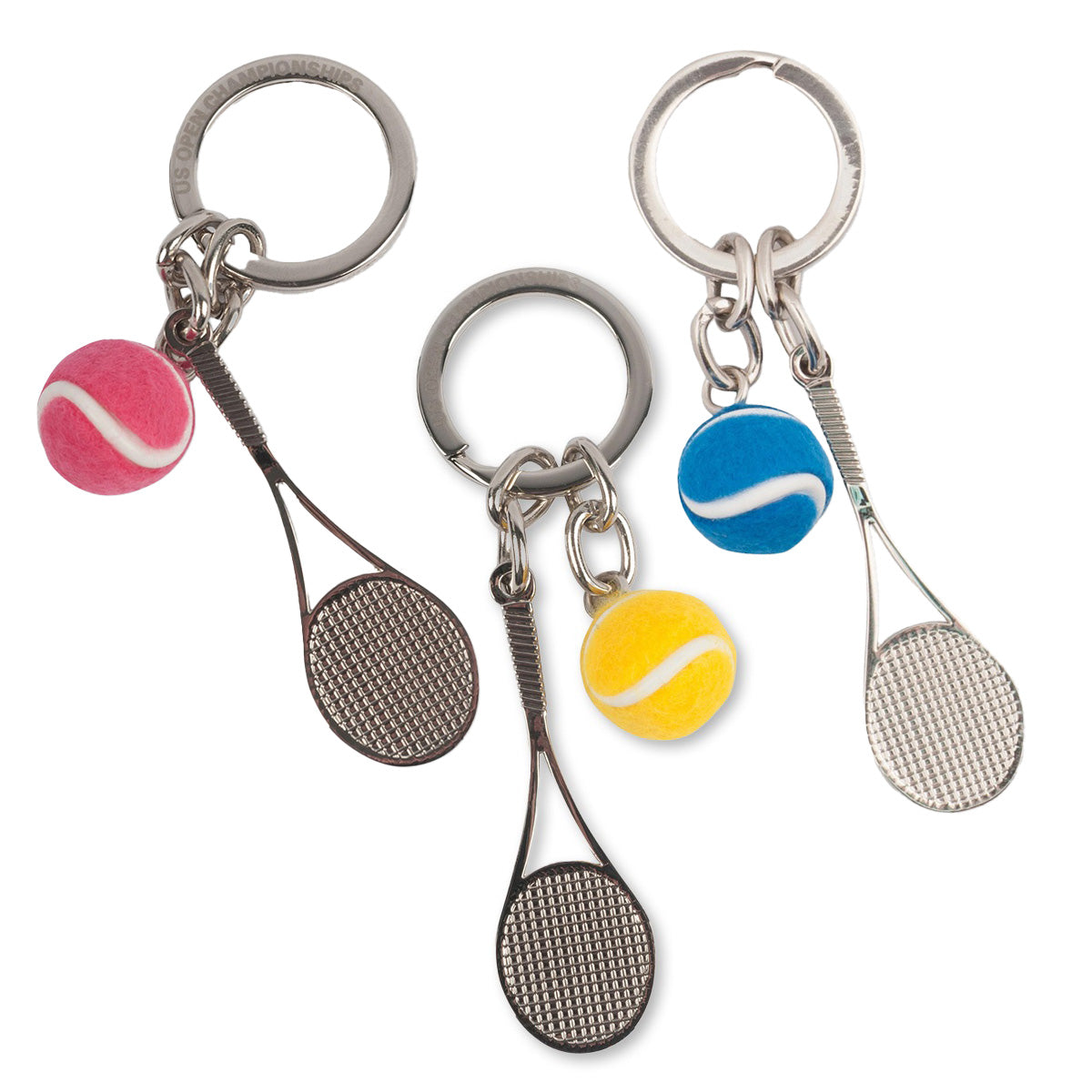 【全米オープンテニス】ラケット＆ボール キーリング
