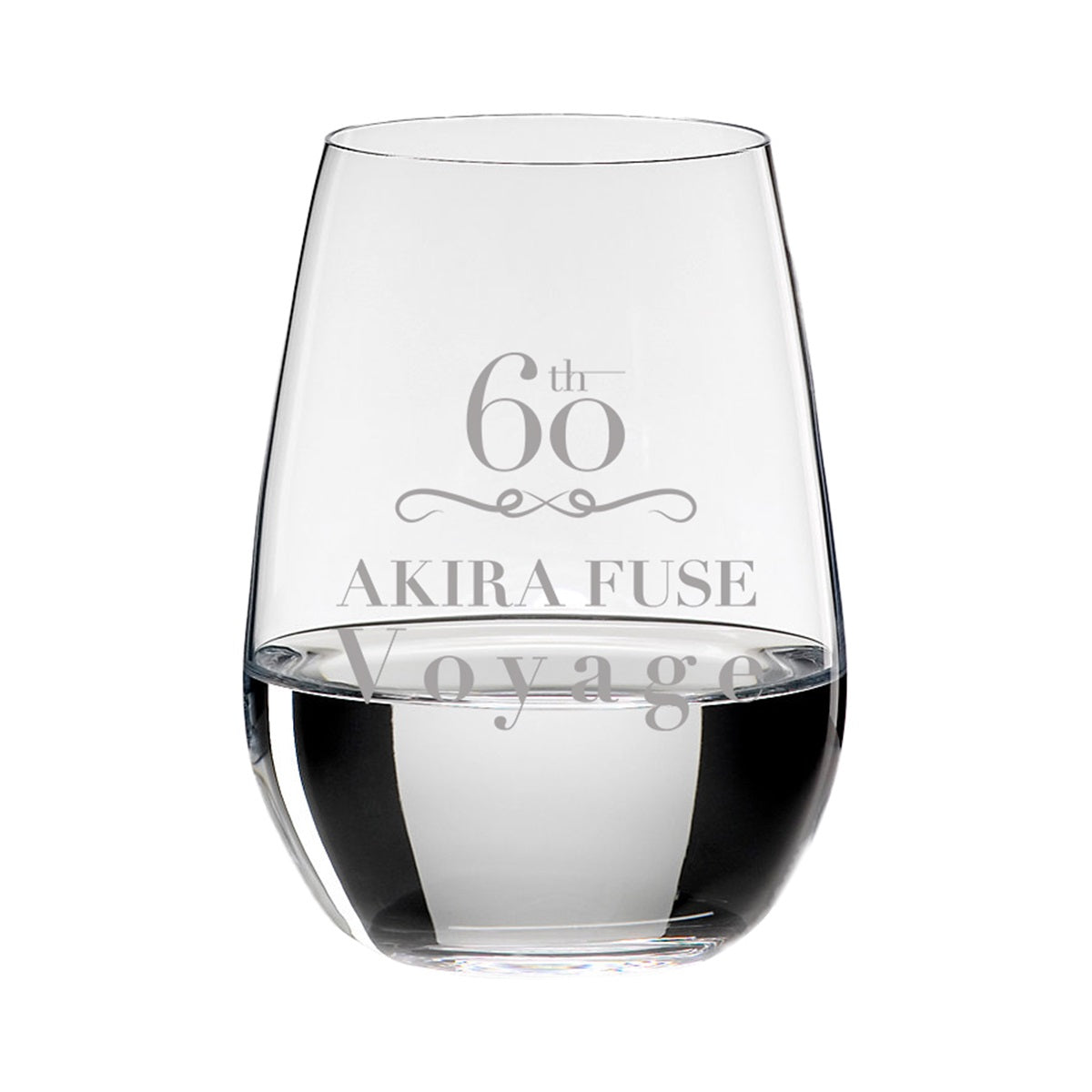 【布施明×WOWOW】60周年記念 リーデル(RIEDEL) サイン入り桐箱ペアグラス