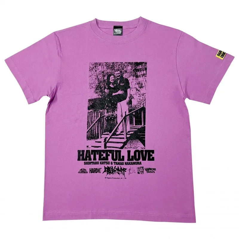 【映画／アパレル】勝新太郎・中村玉緒 HATEFUL LOVE 4　Tシャツ（庭園ラベンダー）