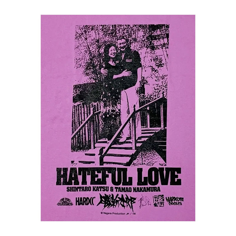 【映画／アパレル】勝新太郎・中村玉緒 HATEFUL LOVE 4　Tシャツ（庭園ラベンダー）
