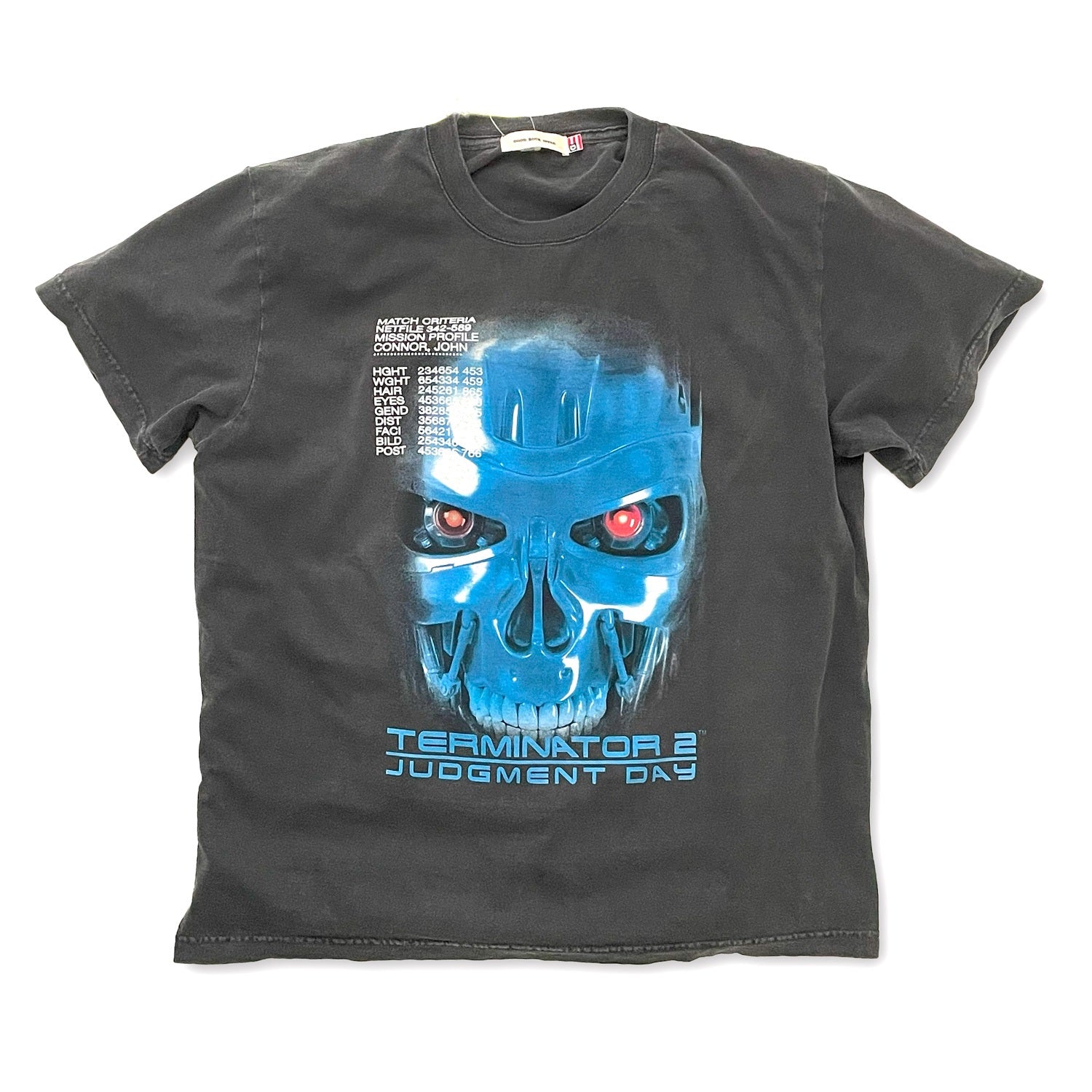 90sターミネーター2 映画Tシャツ 映画／アパレル】ターミネーター2 剥き出しのT-800 Tシャツ