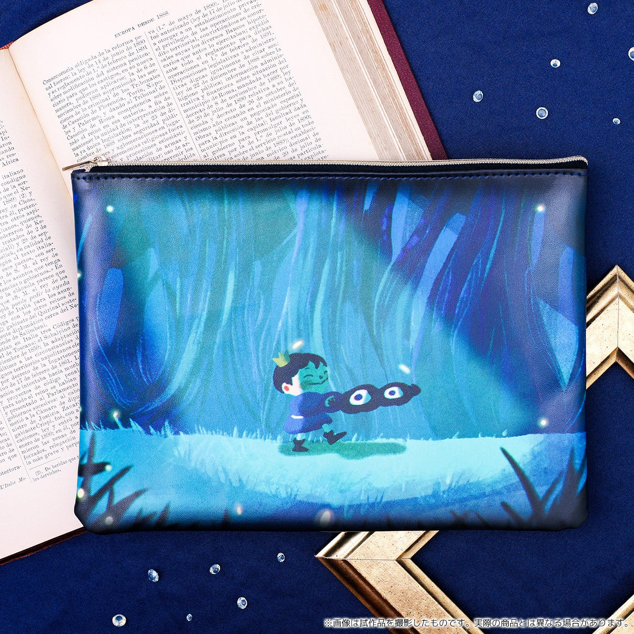 【アニメグッズ】王様ランキング　合皮フラットポーチ（EDイラスト）