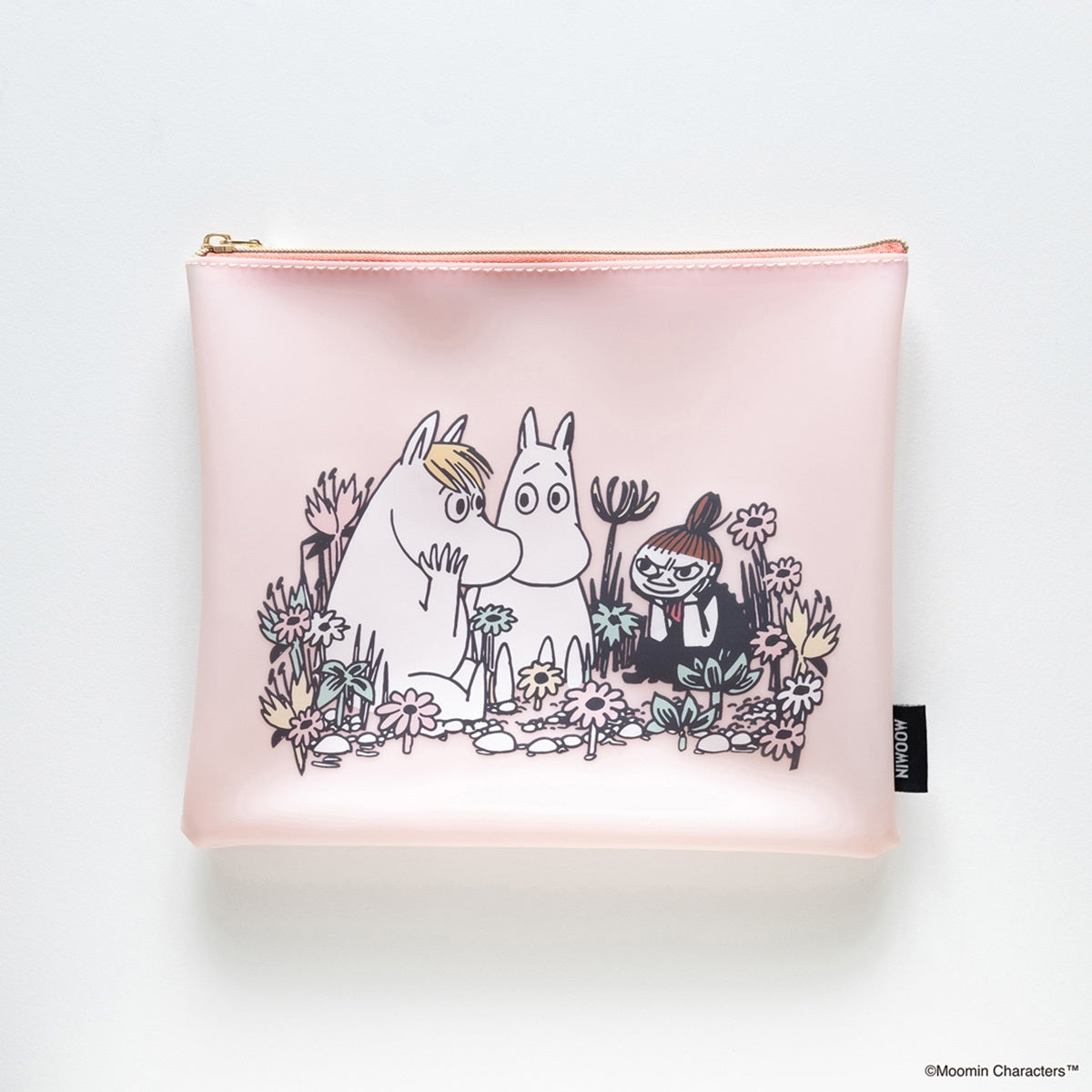 ろみお♥フラットポーチオーダー品 キャラクターグッズ】MOOMIN ムーミン／COMIC MAT PVC フラットポーチ