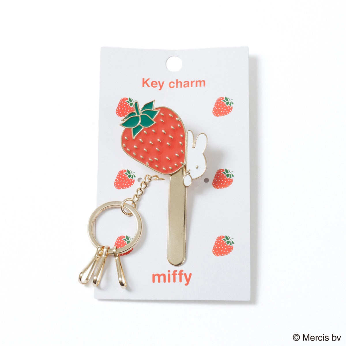 【キャラクターグッズ】MIFFY ミッフィー／RED FRUITキークリップ