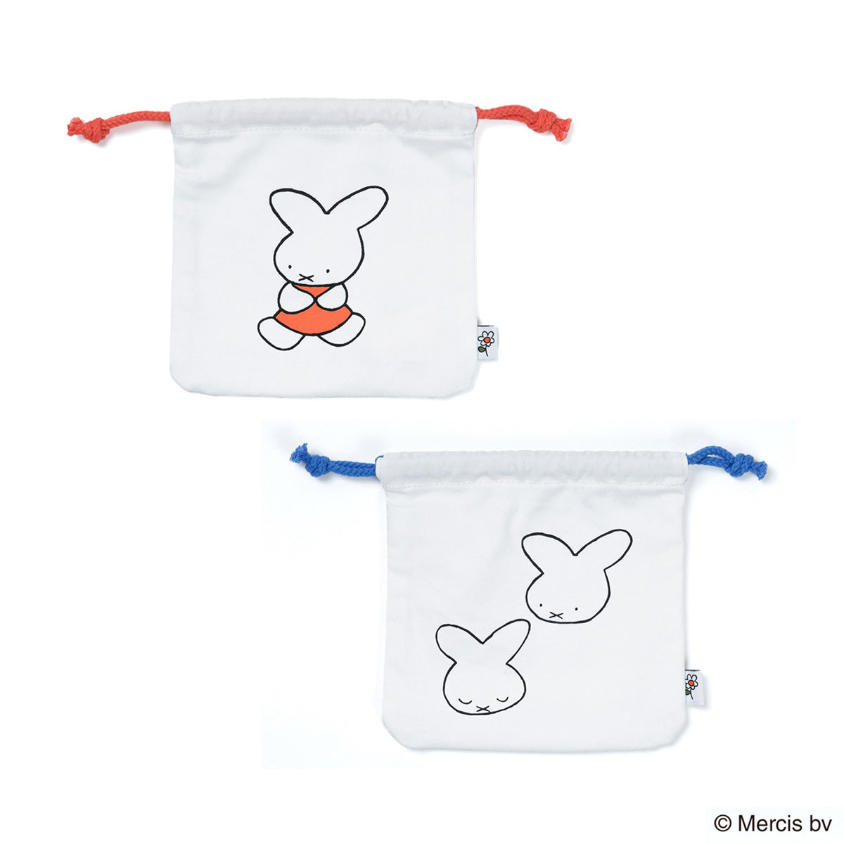 キャラクターグッズ】MIFFY ミッフィー／70th NIJNTJE プリント巾着