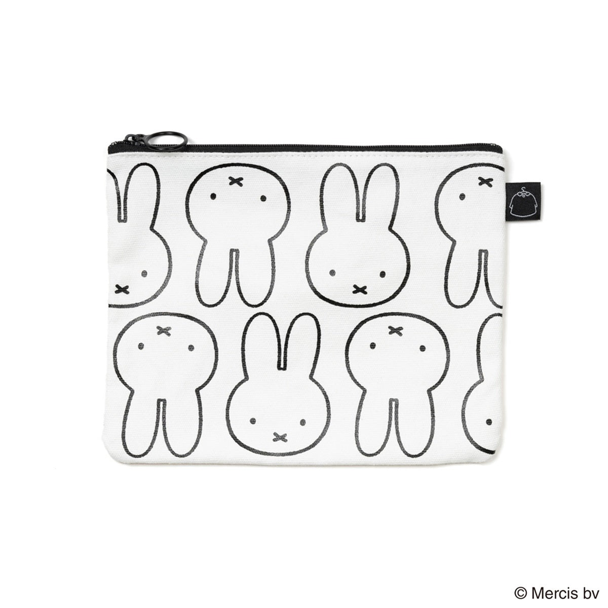 【キャラクターグッズ】MIFFY ミッフィー／MONOTONE フラットポーチ