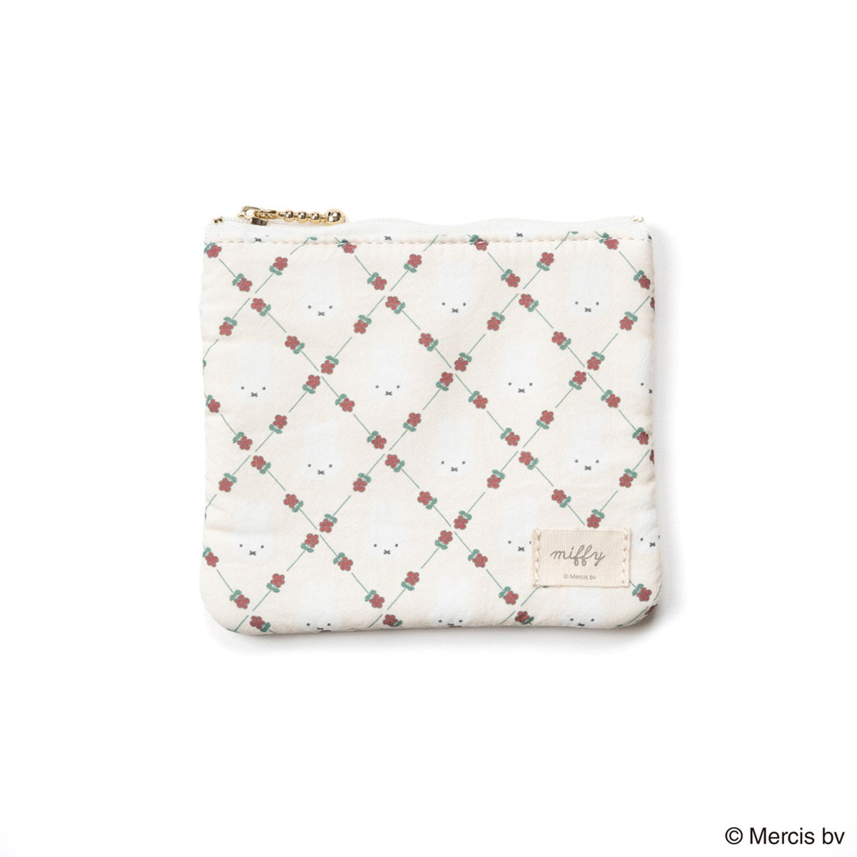 【キャラクターグッズ】MIFFY ミッフィー／QUILTING STYLE ミニフラットポーチ
