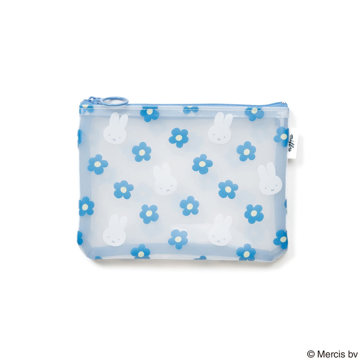 【キャラクターグッズ】MIFFY ミッフィー／FACE FLOWER PVCフラットポーチ