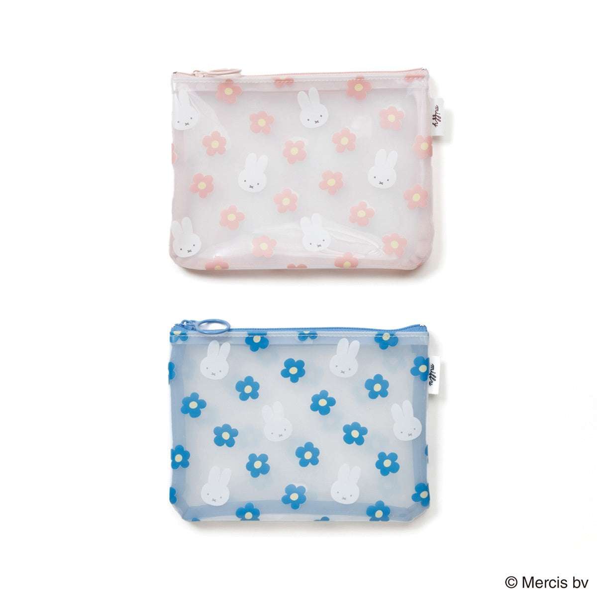 【キャラクターグッズ】MIFFY ミッフィー／FACE FLOWER PVCフラットポーチ