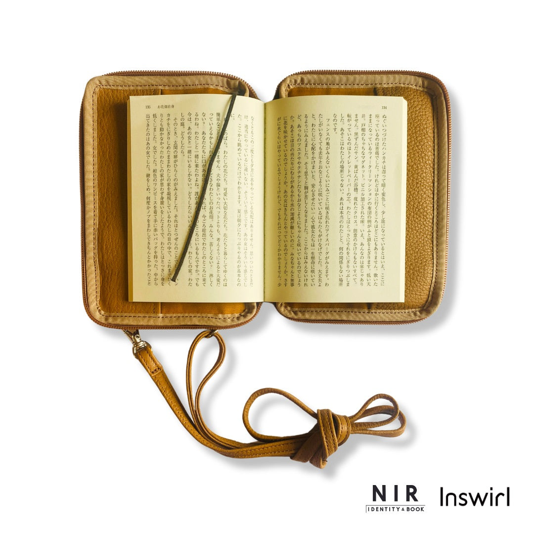 【ドラマと読書】読書グッズ　文庫判 読むしかできないブックショルダー　ディアレザー