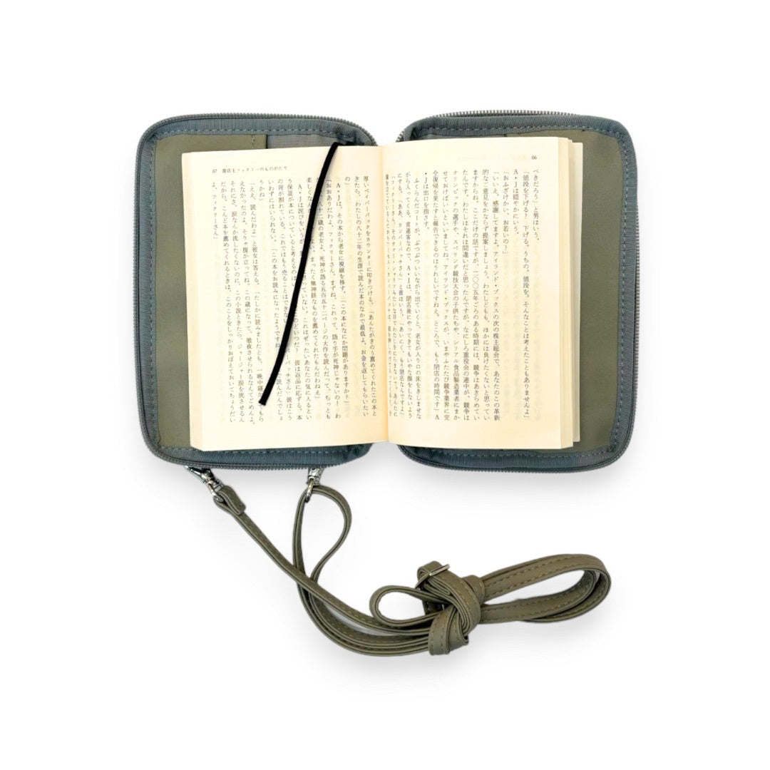 【ドラマと読書】読書グッズ　文庫判 読むしかできないブックショルダー [2way]