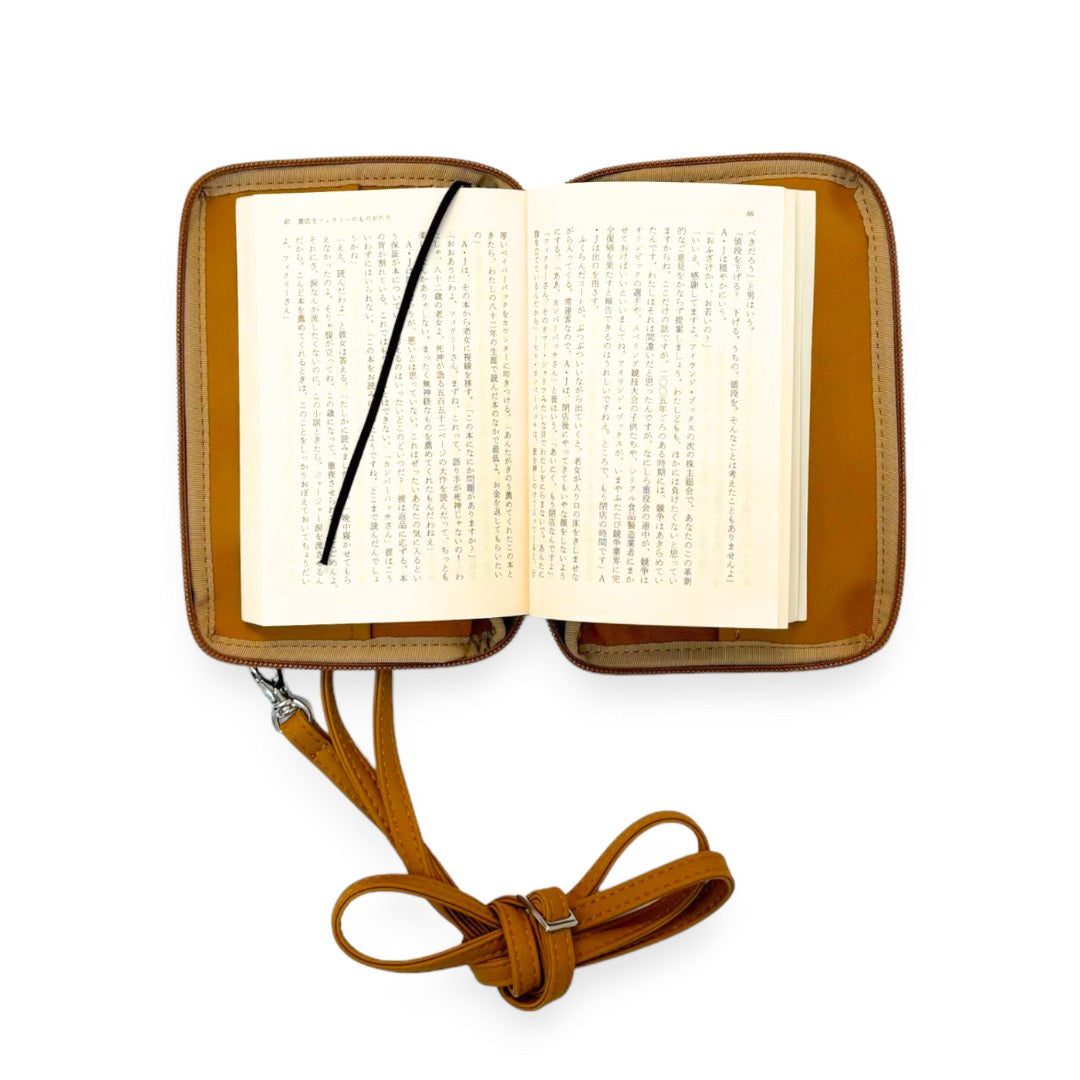 【ドラマと読書】読書グッズ　文庫判 読むしかできないブックショルダー [2way]