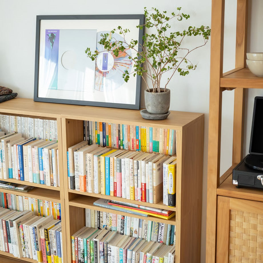 【ドラマと読書】BIBLIOPHILIC　黒猫の本棚 STACKING SHELF 3段　REGULAR×REGULAR×REGULAR FLAT TOP