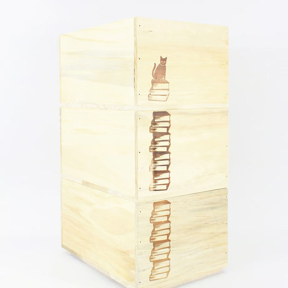 【ドラマと読書】BIBLIOPHILIC　BOOK CONTAINER HALF Natural