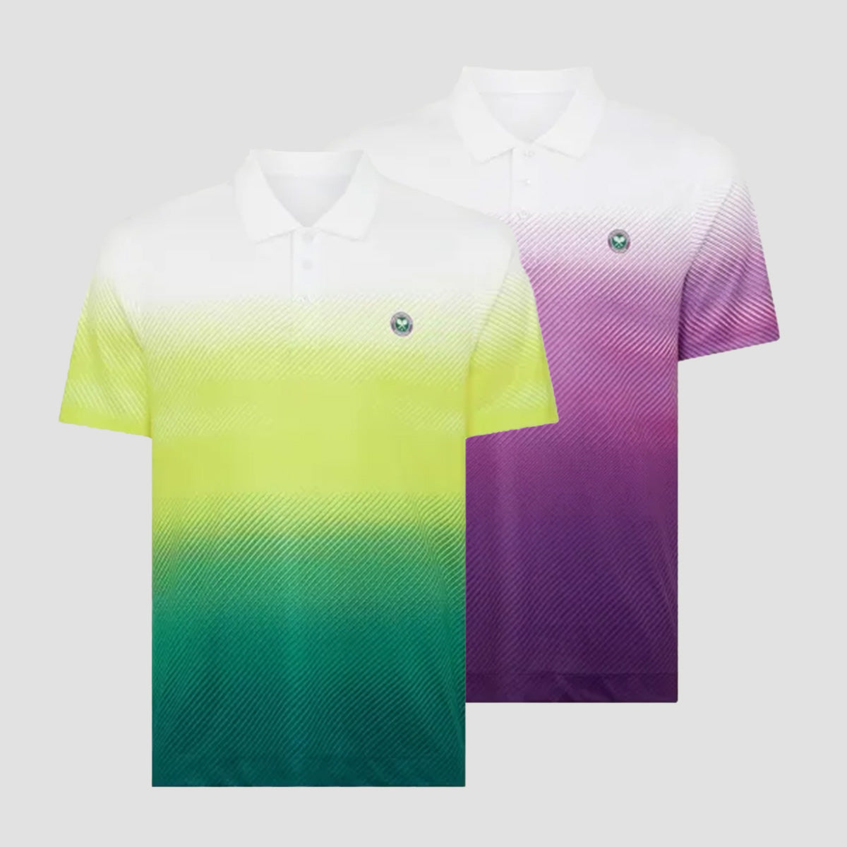 【ウィンブルドンテニス】グラデーションストライプ ポロシャツ