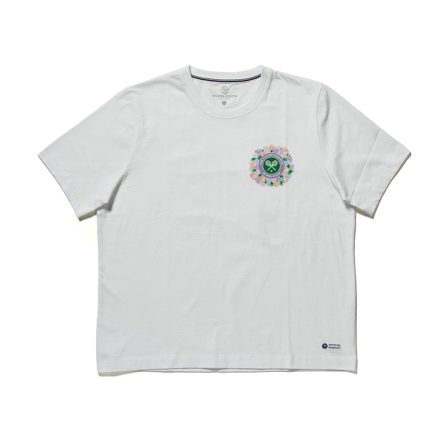 【ウィンブルドンテニス】ウィンメンズフラワーロゴTシャツ
