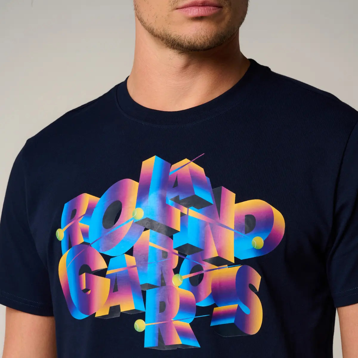 【全仏オープンテニス2025】ローランギャロス　シグネチャーTシャツ　（ネイビー）