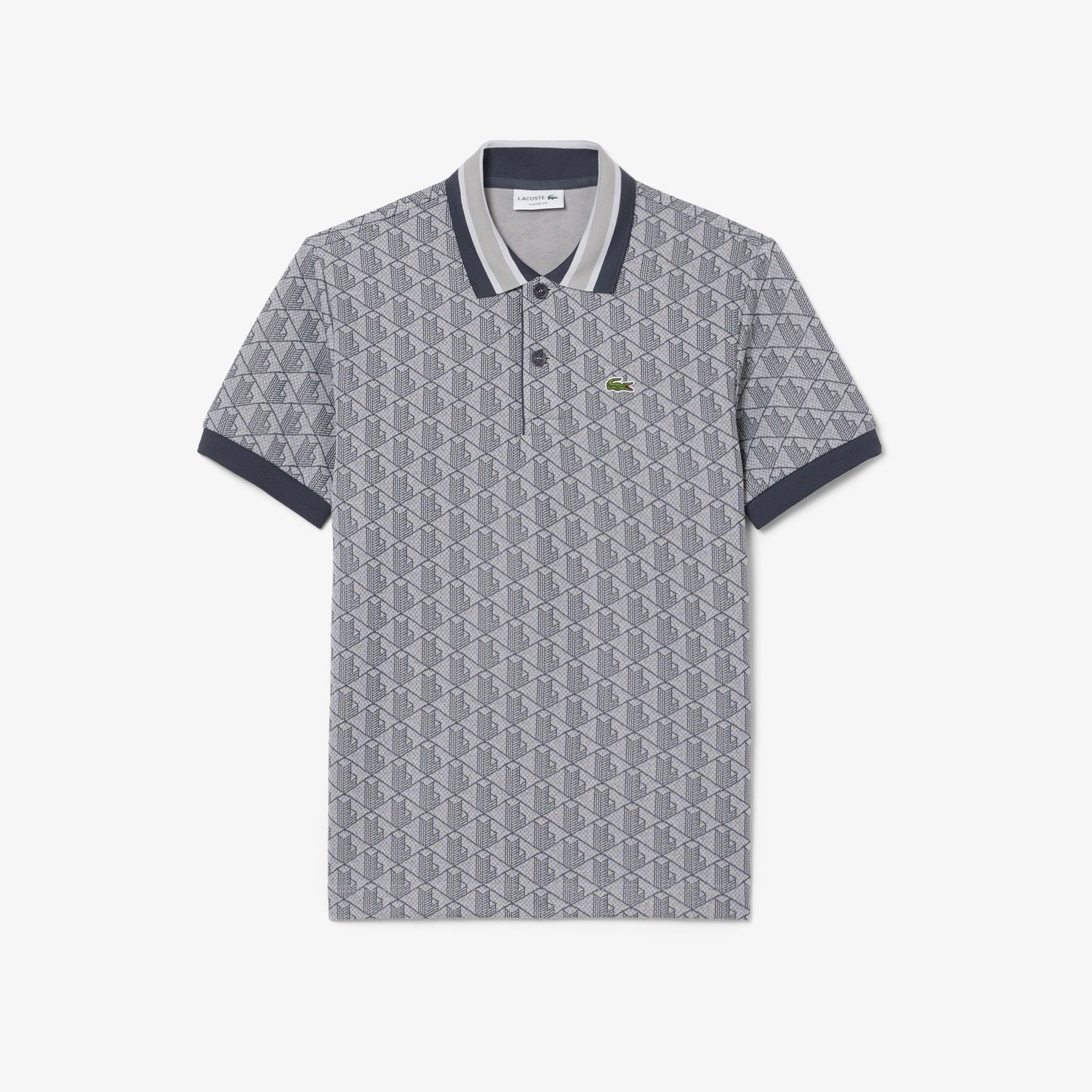 【ラコステ/LACOSTE】モノグラムジャカードポロシャツ