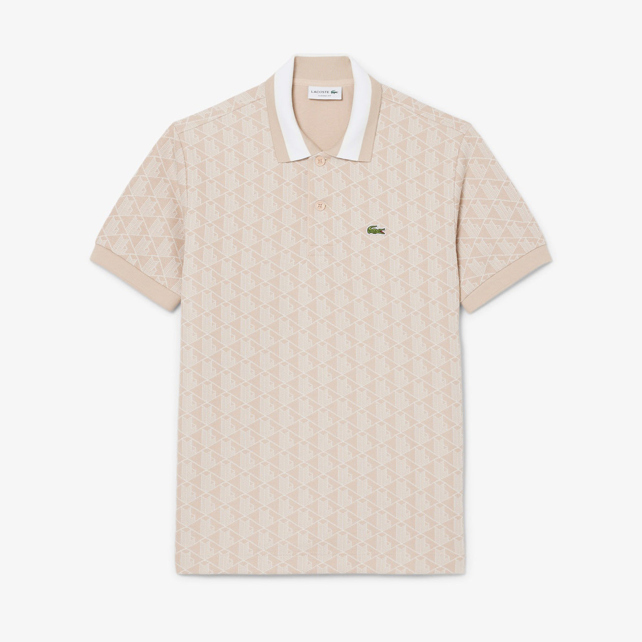 【ラコステ/LACOSTE】モノグラムジャカードポロシャツ