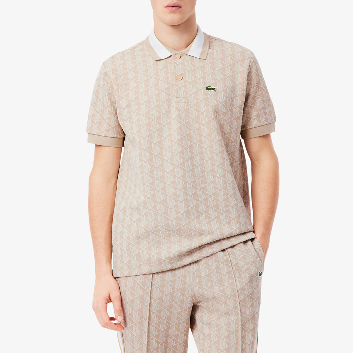 【ラコステ/LACOSTE】モノグラムジャカードポロシャツ