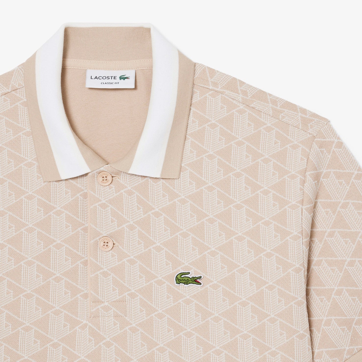 【ラコステ/LACOSTE】モノグラムジャカードポロシャツ