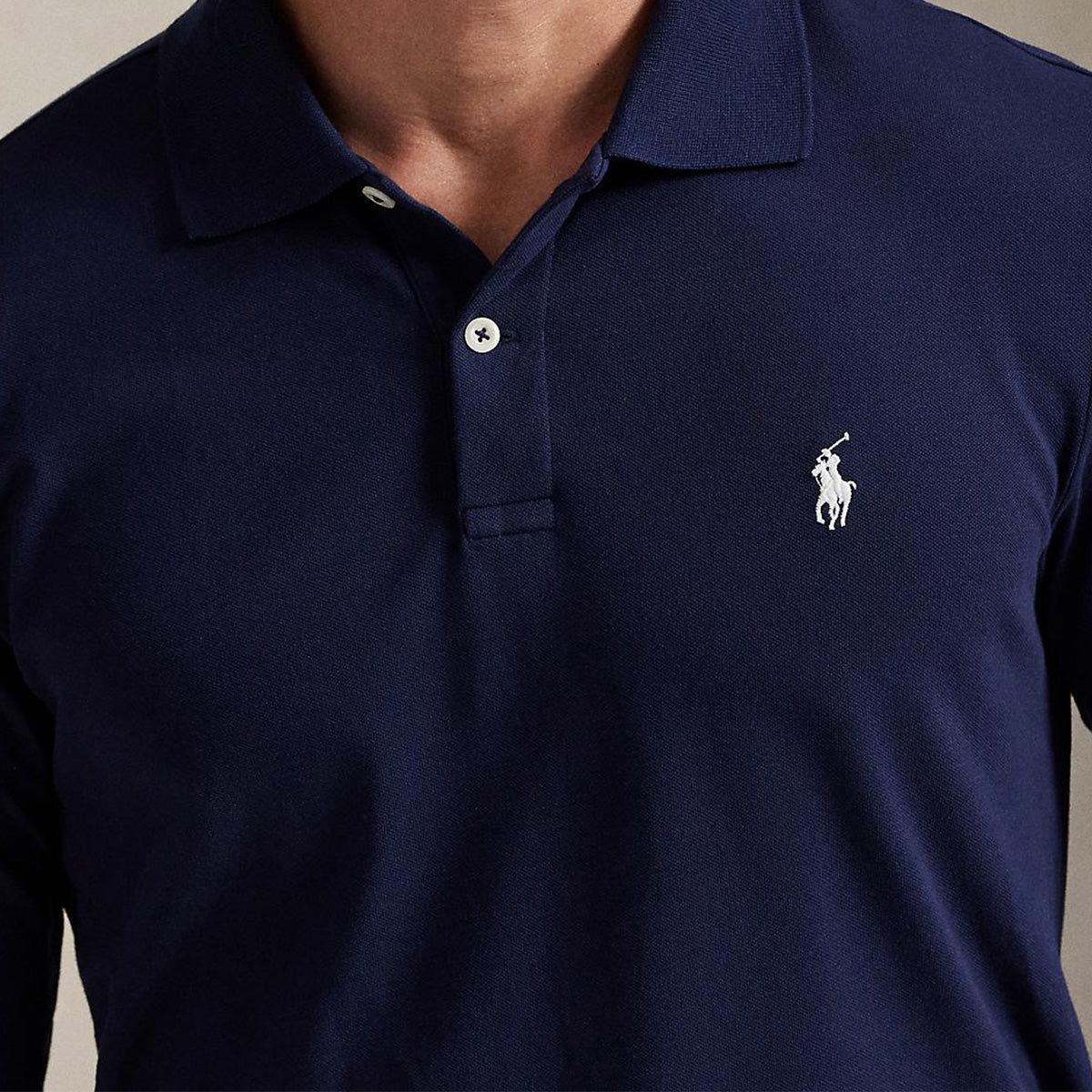 【アール エル エックス ラルフ ローレン/RLX Ralph Lauren】長袖ポロシャツ　テーラードフィット(MEN`S)