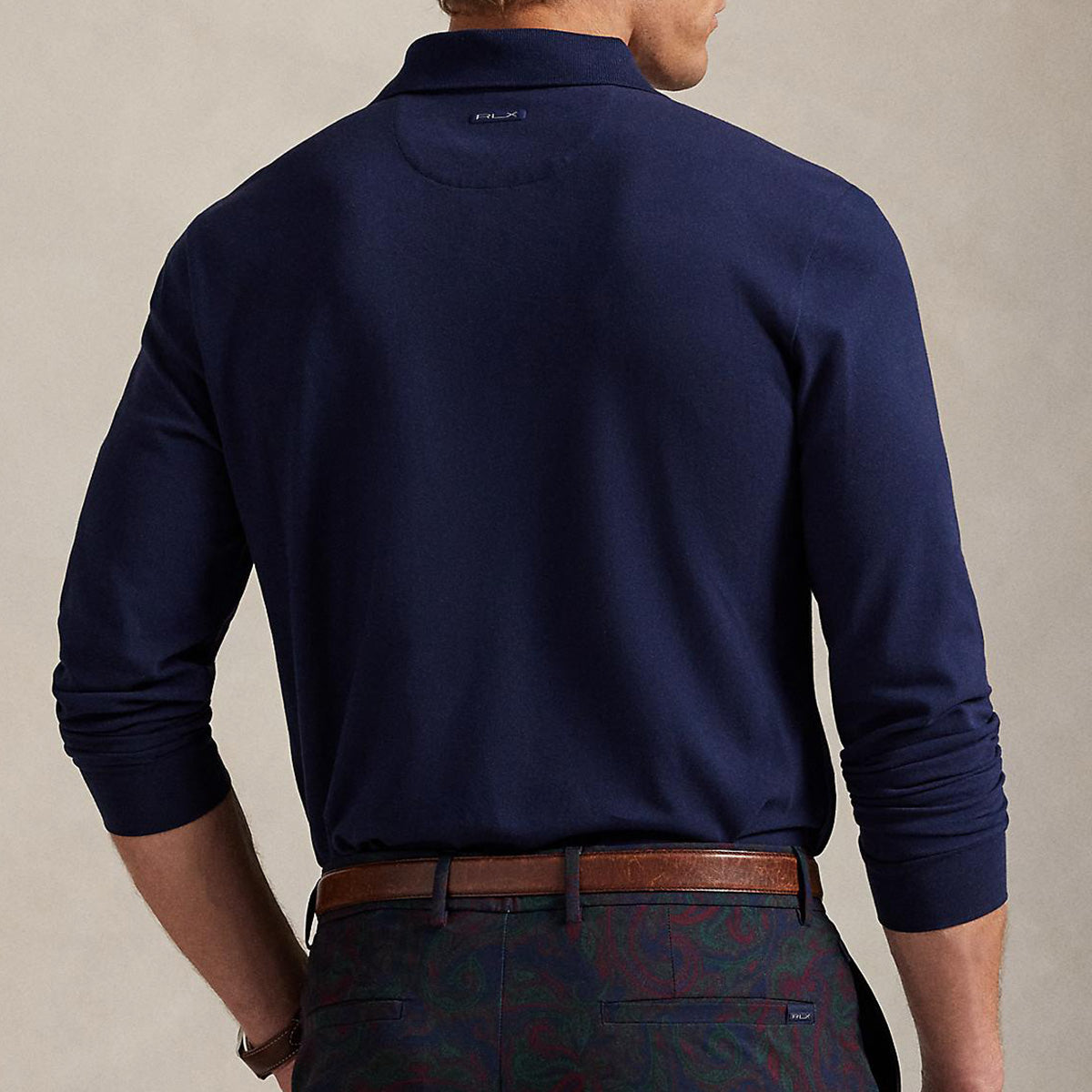 【アール エル エックス ラルフ ローレン/RLX Ralph Lauren】長袖ポロシャツ　テーラードフィット(MEN`S)