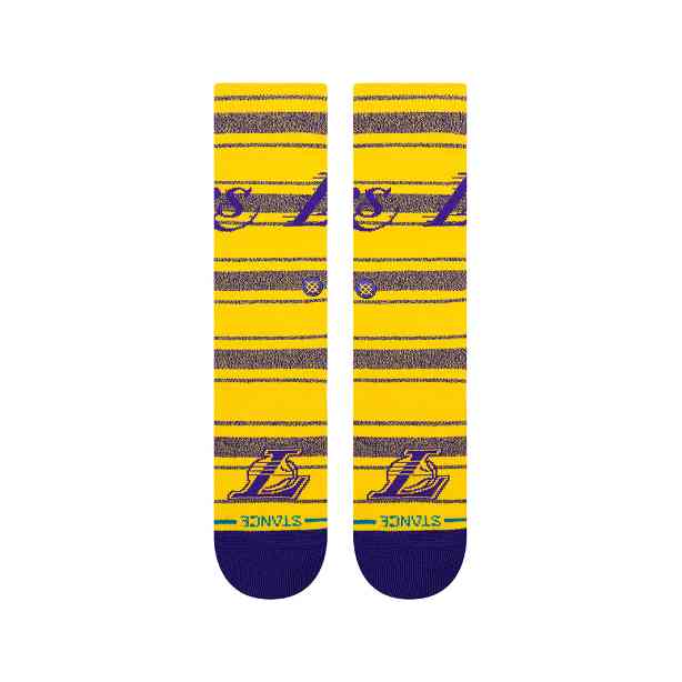 NBAチームソックス レイカーズ LAKERS HOMESICK CREW 【STANCE×NBA】