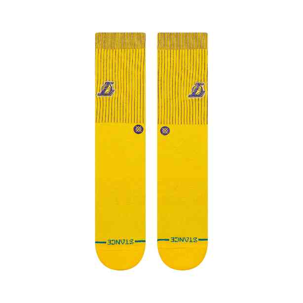 NBAチームソックス レイカーズ LAKERS BADGED CREW 【STANCE×NBA】