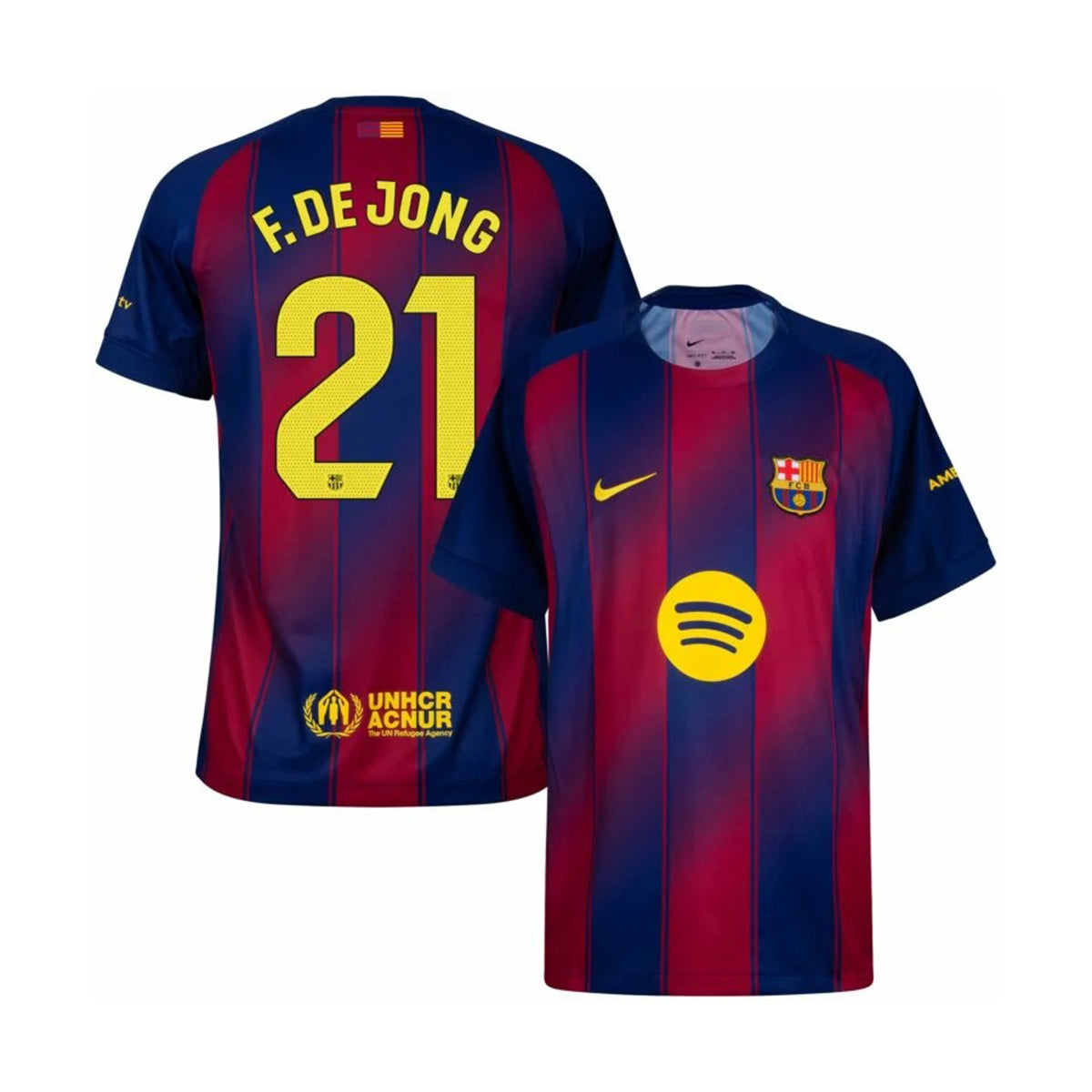【激レア】フレンキー・デヨング ユニフォームFC Barcelona バルセロナ バルセロナ サッカー ユニフォーム 2025-26 フレンキー・デ・ヨング#21