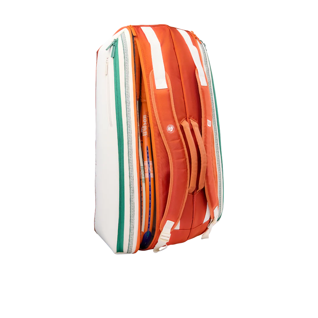 【Wilson/ウイルソン/ローラン・ギャロス】2026 9PK RACKET BAG Cream