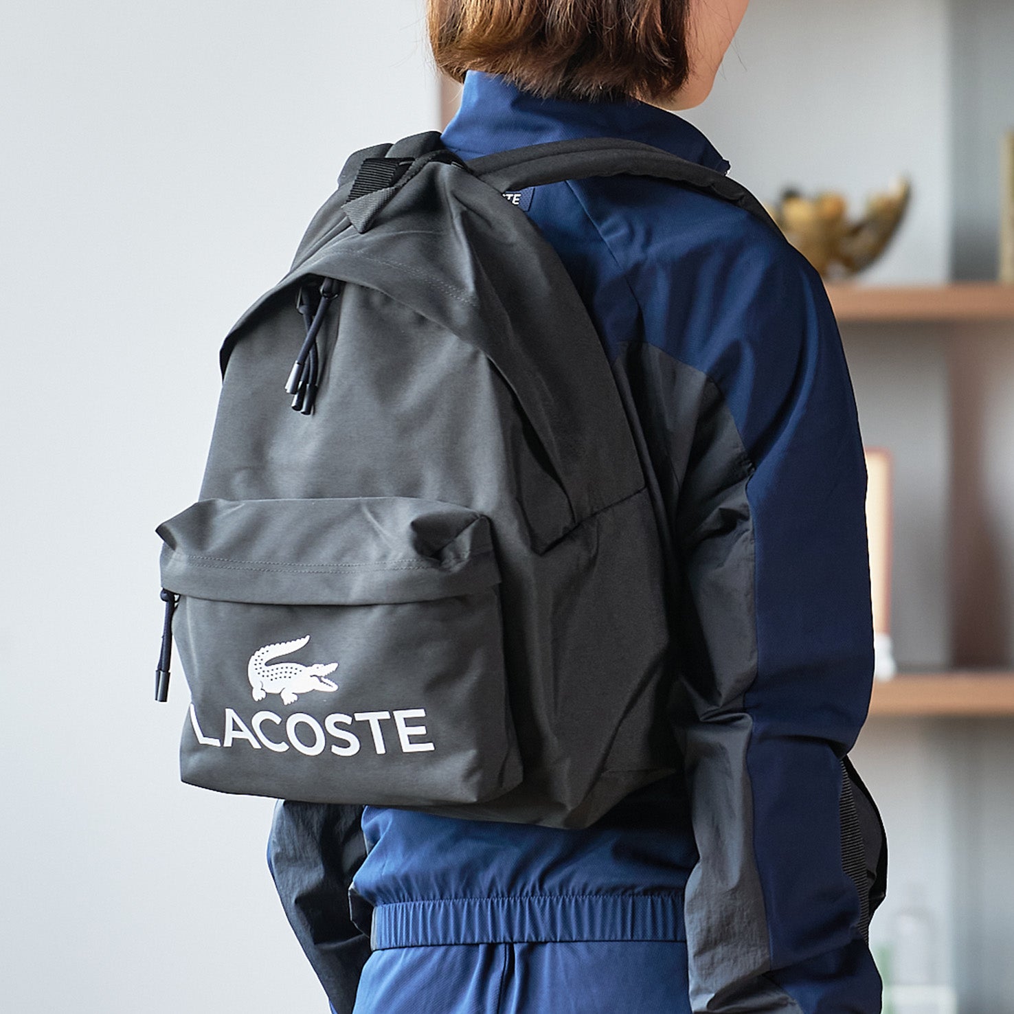 Lacoste ブラック バックパック ラコステ/LACOSTE】バックパック | WOWOW百貨店