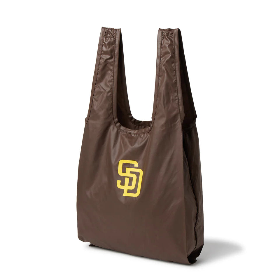 【ニューエラ／NEW ERA】 キャップポーチエコバッグ サンディエゴ・パドレス バーントウッド