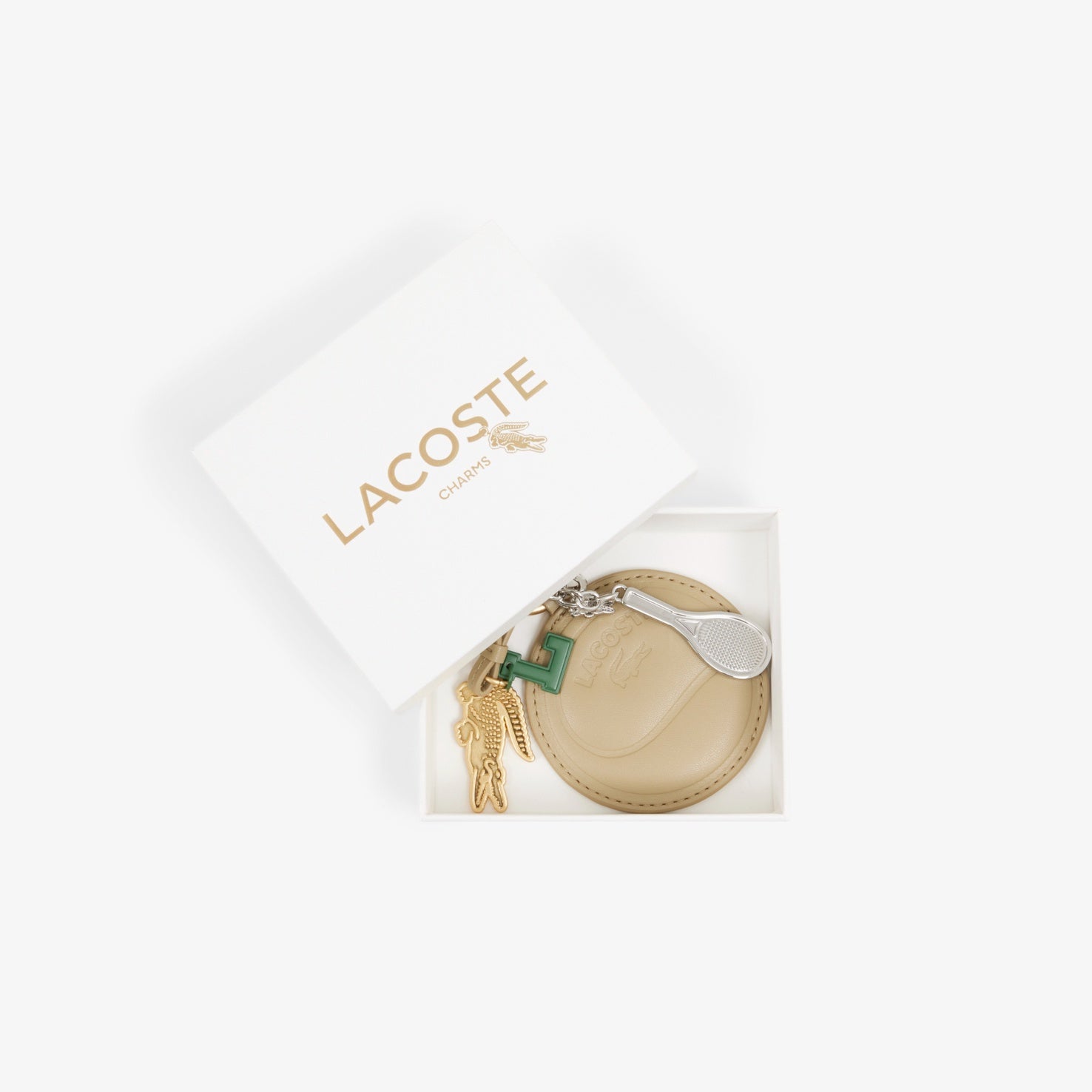 【ラコステ/LACOSTE】ミラーラケットワニチャーム