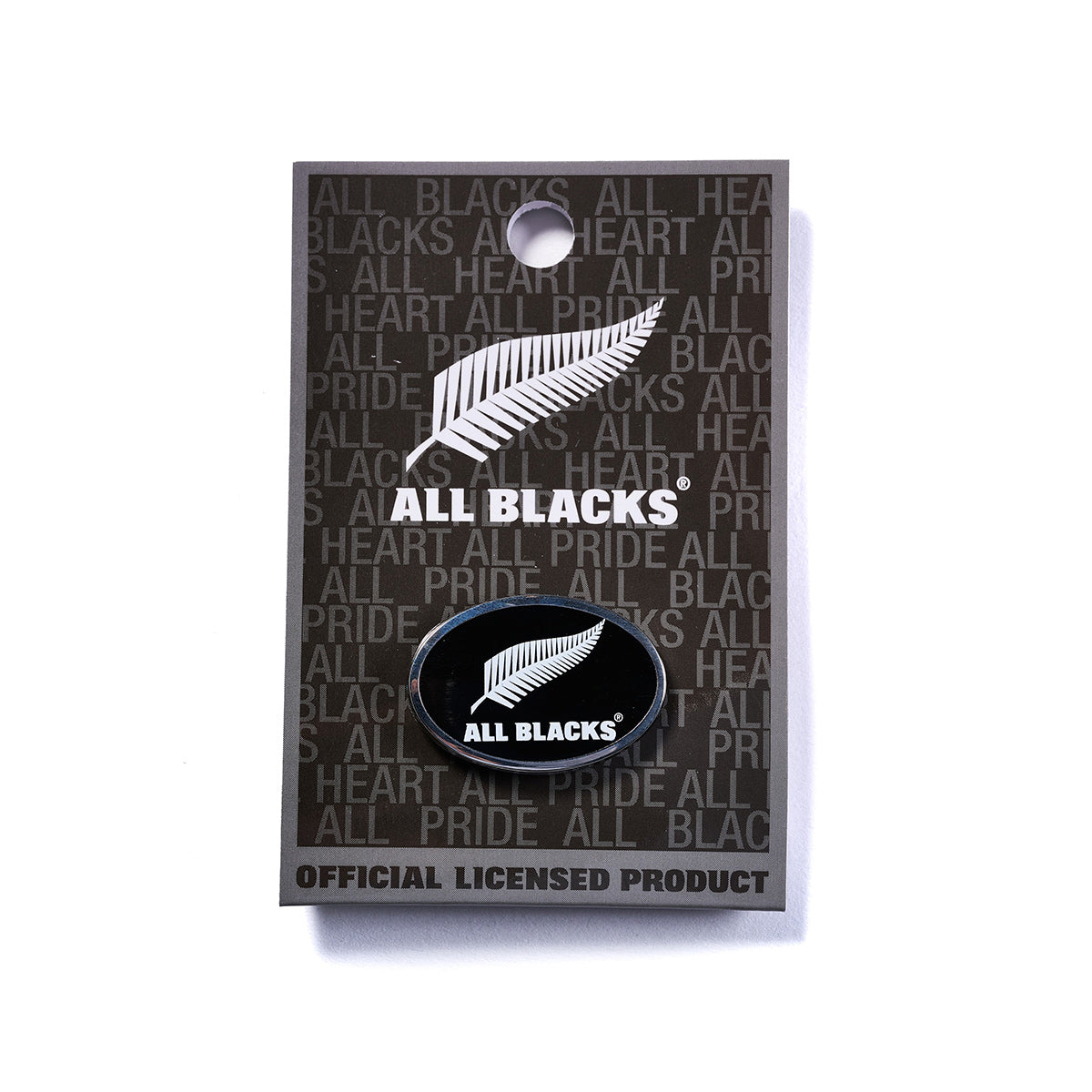 オールブラックス (ALL BLACKS) ピンバッジ ロゴ プリント