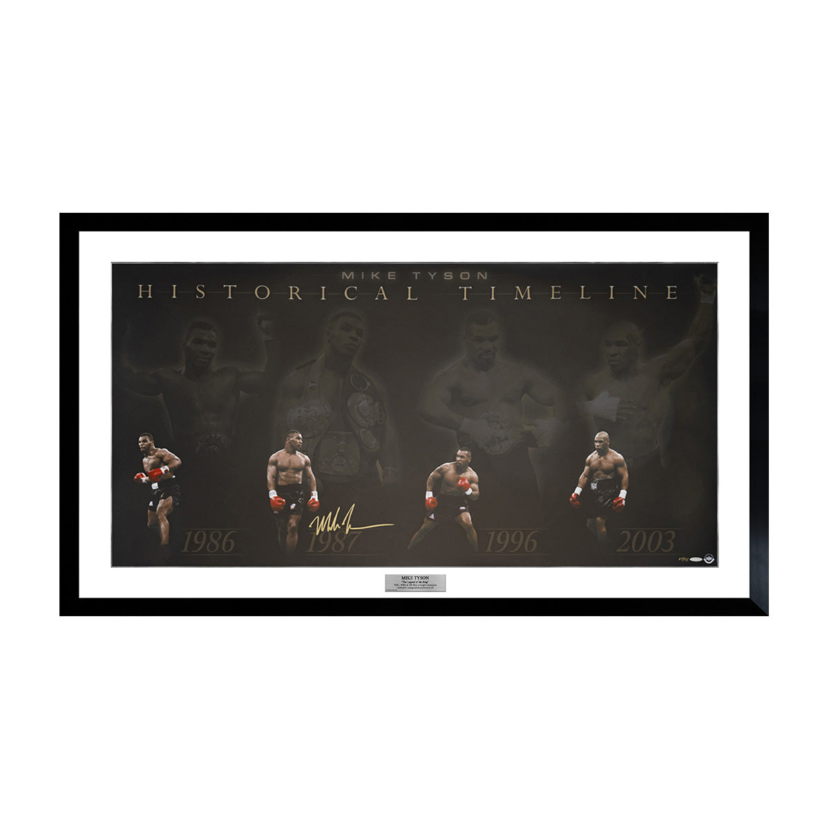 メモラビリア】 マイク・タイソン HISTORICAL TIMELINE | WOWOW百貨店