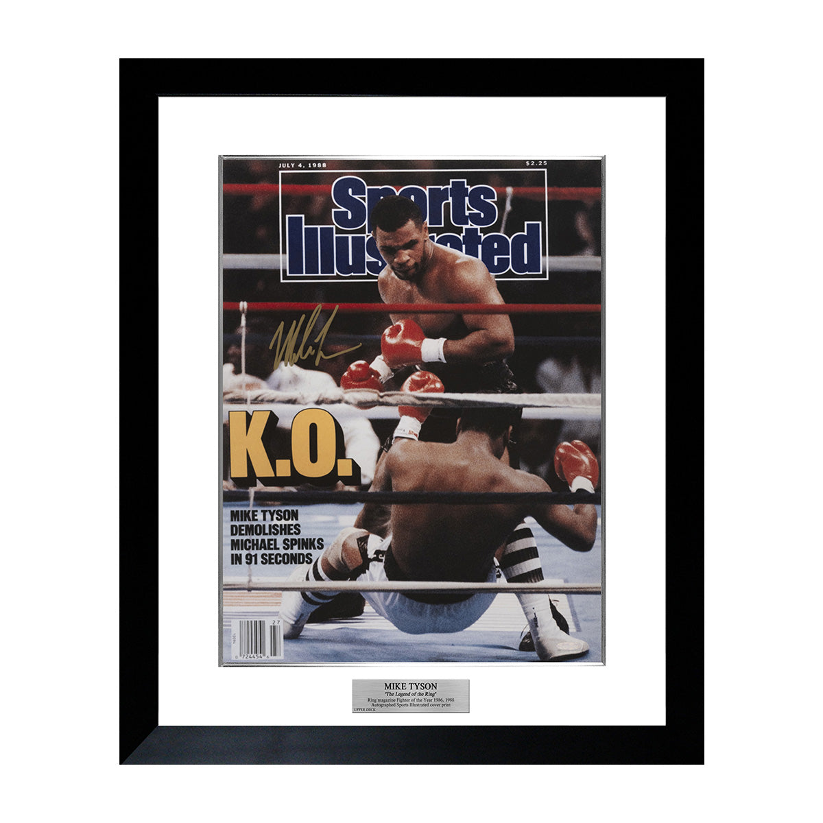【メモラビリア】 マイク・タイソン 1988 WBC HEAVYWEIGHT TITLE SPORTS ILLUSTRATED COVER POSTER