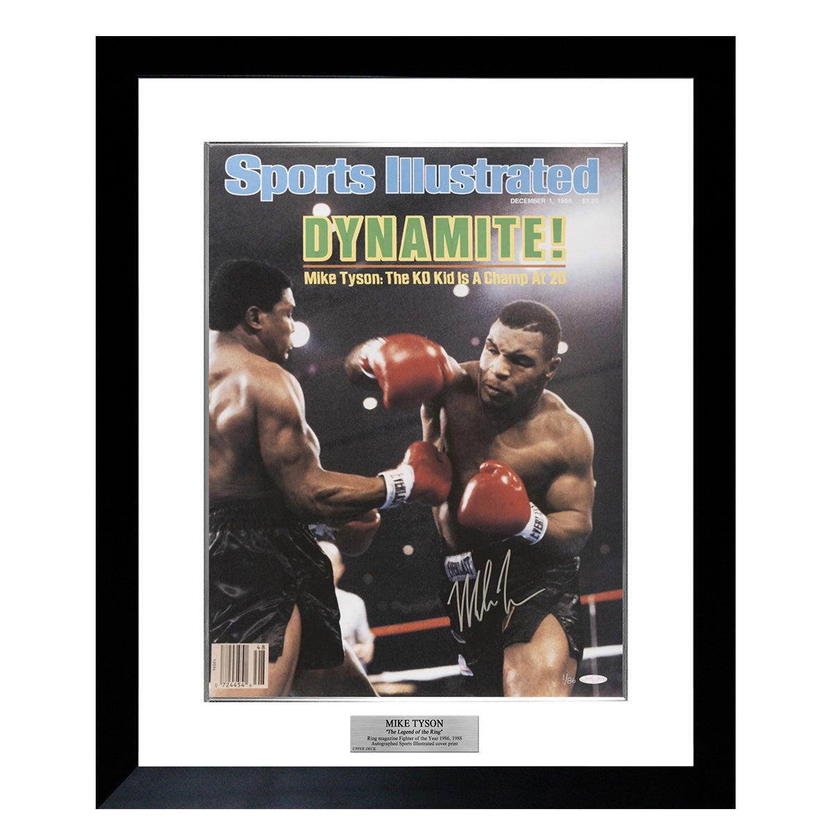 【メモラビリア】 マイク・タイソン 1986 WBC HEAVYWEIGHT TITLE SPORTS ILLUSTRATED COVER POSTER