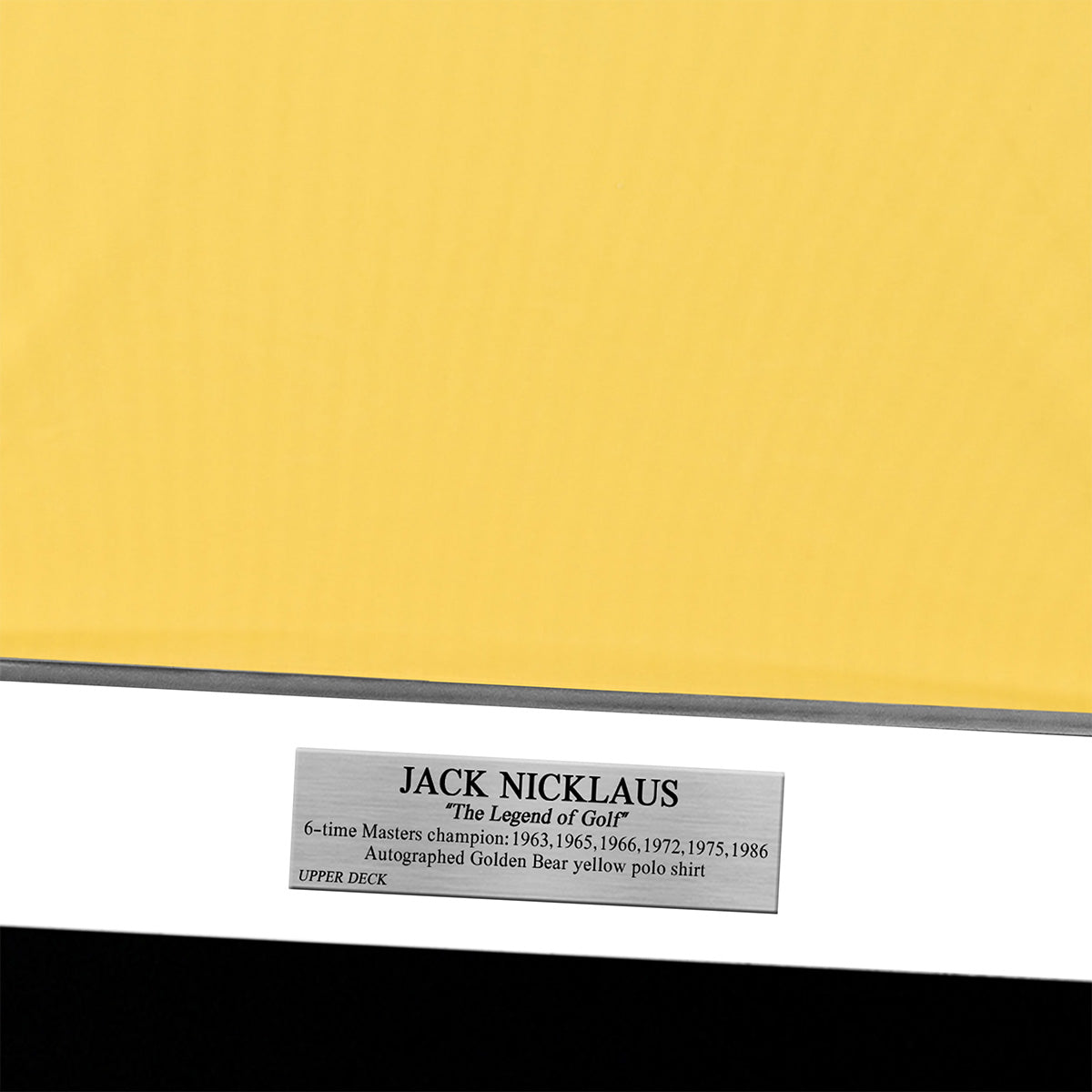 メモラビリア】 ジャック・ニクラウス GOLDEN BEAR YELLOW GOLF POLO