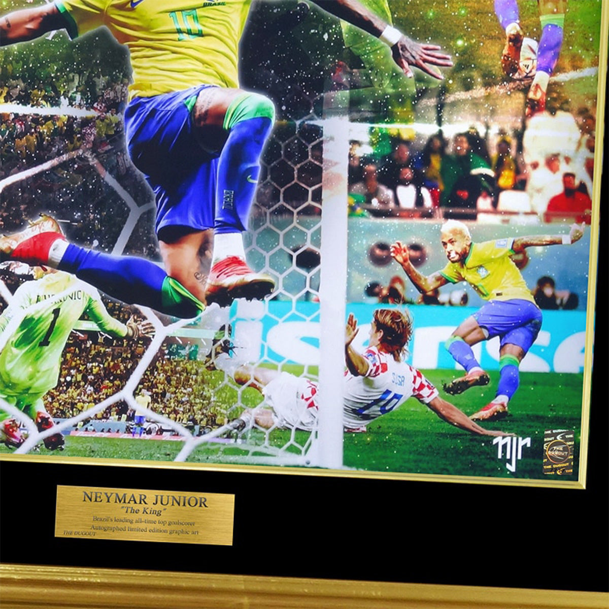 世界限定50枚] ネイマール直筆サイン入りグラフィックアート 
